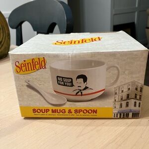 NWT Paladone Seinfeld Soup Mug and Spoon